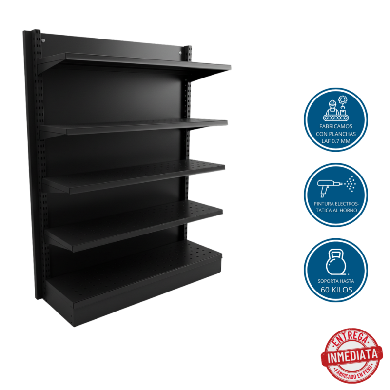 Góndola de  Pared Negro